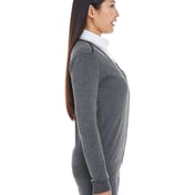 Side view of Ladies’ Manchester Fully-Fashioned Full-Zip Cardigan Sweater