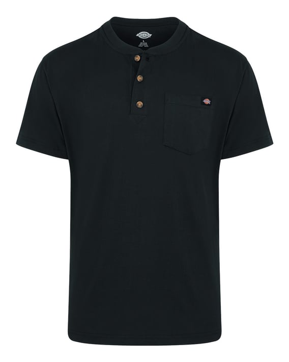 Front view of Heavyweight Traditional Short Sleeve Henley