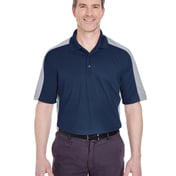 Front view of Adult Cool & Dry Stain-Release Two-Tone Performance Polo