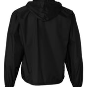 Back view of Packable Half-Zip Hooded Pullover Jacket
