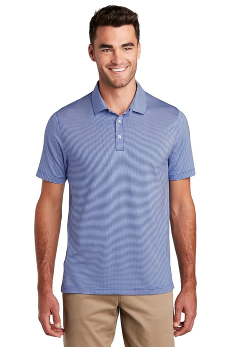 Front view of Gingham Polo