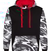 Front view of Fashion Camo Hooded Sweatshirt