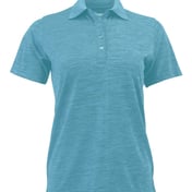 Front view of Women’s Dakota Striated Heather Polo