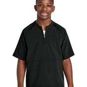 Front view of Youth Repeat 1/2-Zip Short Sleeve Jacket
