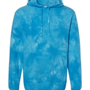 Front view of Midweight Tie-Dyed Hooded Sweatshirt