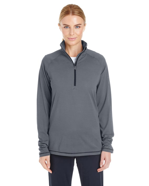 Front view of Ladies’ Tech Stripe Quarter Zip