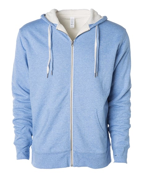 Front view of Unisex Sherpa-Lined Hooded Sweatshirt