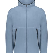 Front view of Eco Revive™ Polar Fleece Hooded Full-Zip Jacket