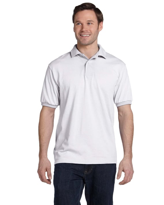 Front view of Adult 50/50 EcoSmart Jersey Knit Polo