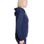 Side view of Ladies’ 7.2 Oz. Sofspun Full-Zip Hooded Sweatshirt