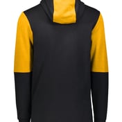 Back view of All-American Team Fleece Colorblocked Hooded Sweatshirt