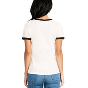 Back view of Ladies’ Ringer T-Shirt