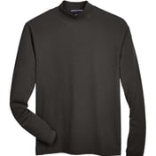 Front view of Sueded Jersey Mock Neck T-Shirt