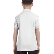 Back view of Youth 50/50 EcoSmart® Jersey Knit Polo