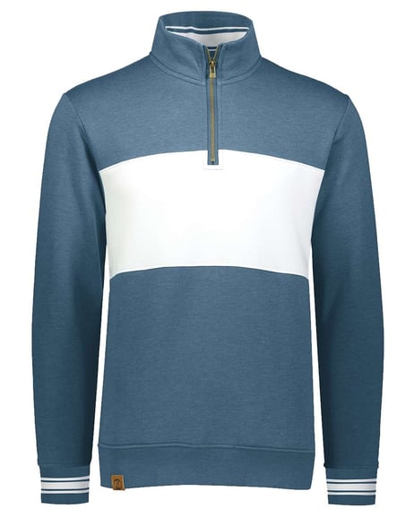 Front view of All-American Fleece Colorblocked Quarter-Zip Sweatshirt