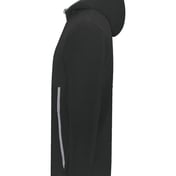 Side view of Eco Revive™ Youth Polar Fleece Hooded Full-Zip Jacket