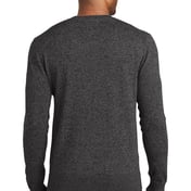 Back view of Marled Crew Sweater