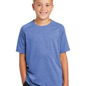 Front view of Youth PosiCharge ® Tri-Blend Wicking Raglan Tee