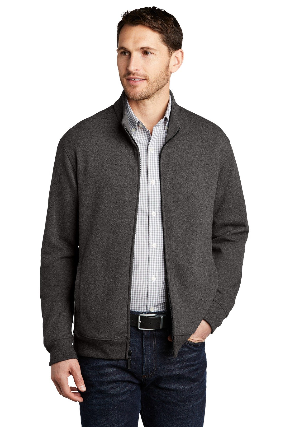 Front view of Interlock Full-Zip