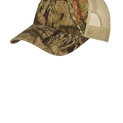 Front view of Unstructured Camouflage Mesh Back Cap