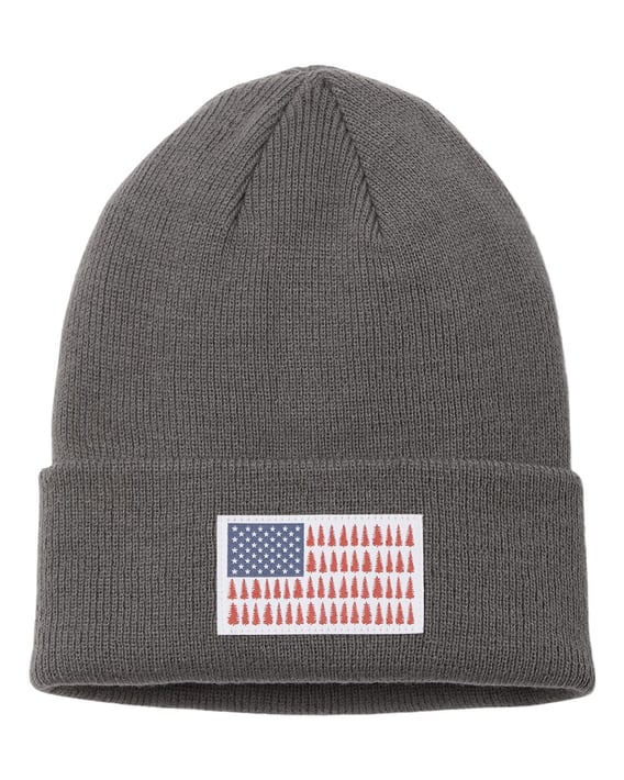 Front view of Columbia Tree Flag™ Cuffed Beanie
