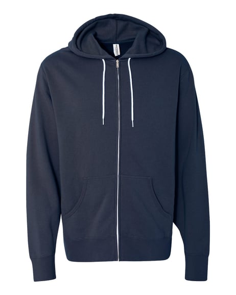 Front view of Lightweight Full-Zip Hooded Sweatshirt