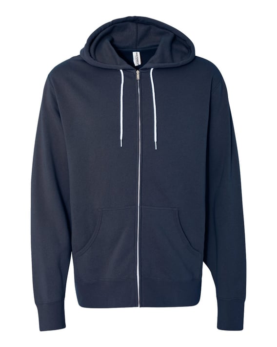 Front view of Lightweight Full-Zip Hooded Sweatshirt