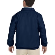 Back view of Adult Microfiber Club Jacket