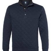 Front view of Quilted Snap Pullover