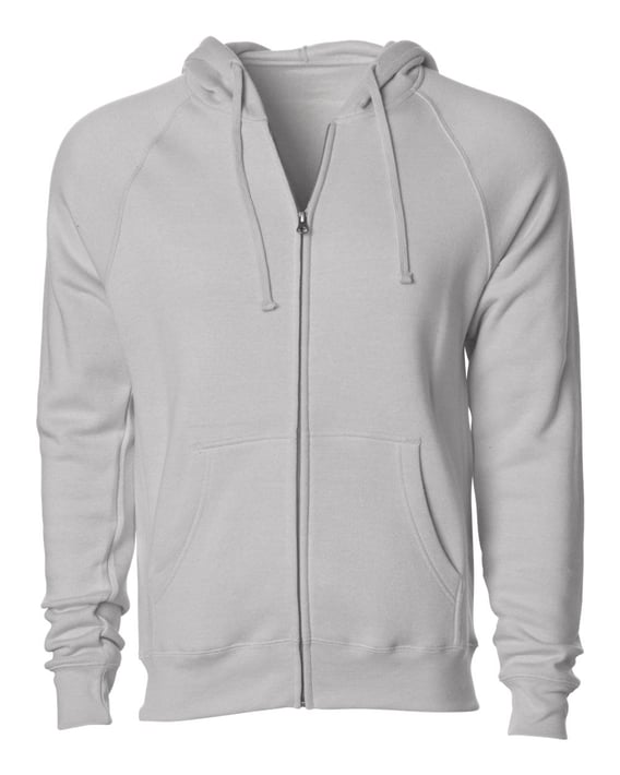 Front view of Special Blend Raglan Full-Zip Hooded Sweatshirt