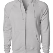 Front view of Special Blend Raglan Full-Zip Hooded Sweatshirt