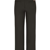 Back view of Industrial Flat Front Comfort Waist Pants – Odd Sizes