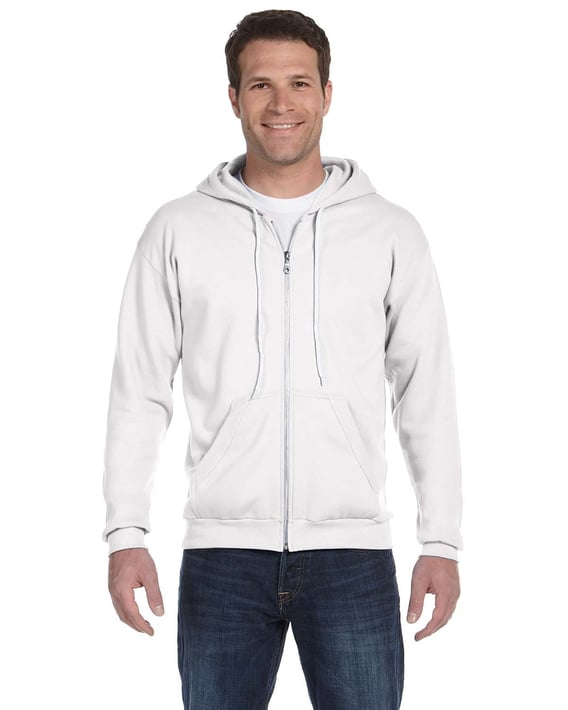 Front view of Adult Full-Zip Hooded Fleece