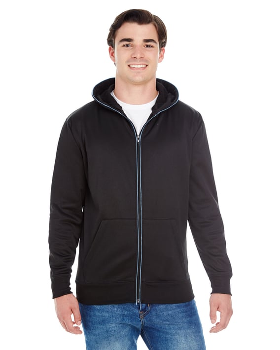 Front view of Adult Glow Full-Zip Hood