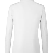 Back view of Ladies’ Fusion ChromaSoft Pique Quarter-Zip