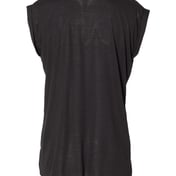 Back view of Women’s Flowy Rolled Cuffs Muscle Tee