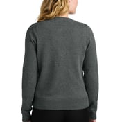 Back view of Women’s Easy Care Crewneck Cardigan Sweater