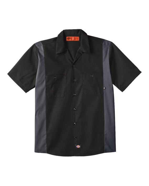 Front view of Industrial Colorblocked Short Sleeve Shirt – Tall Sizes