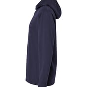Side view of Garment-Dyed Jersey Hooded Long Sleeve T-Shirt