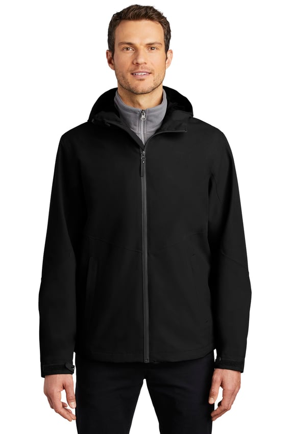 Front view of Tech Rain Jacket