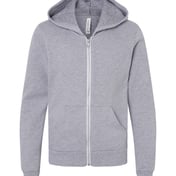 Front view of Youth Sponge Fleece Full-Zip Hoodie