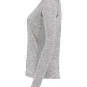 Side view of Women’s Electrify CoolCore® Long Sleeve V-Neck T-Shirt