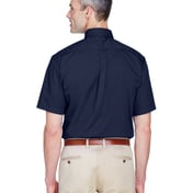 Back view of Men’s Easy Blend™ Short-Sleeve Twill Shirt With Stain-Release