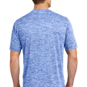 Back view of PosiCharge® Electric Heather Tee