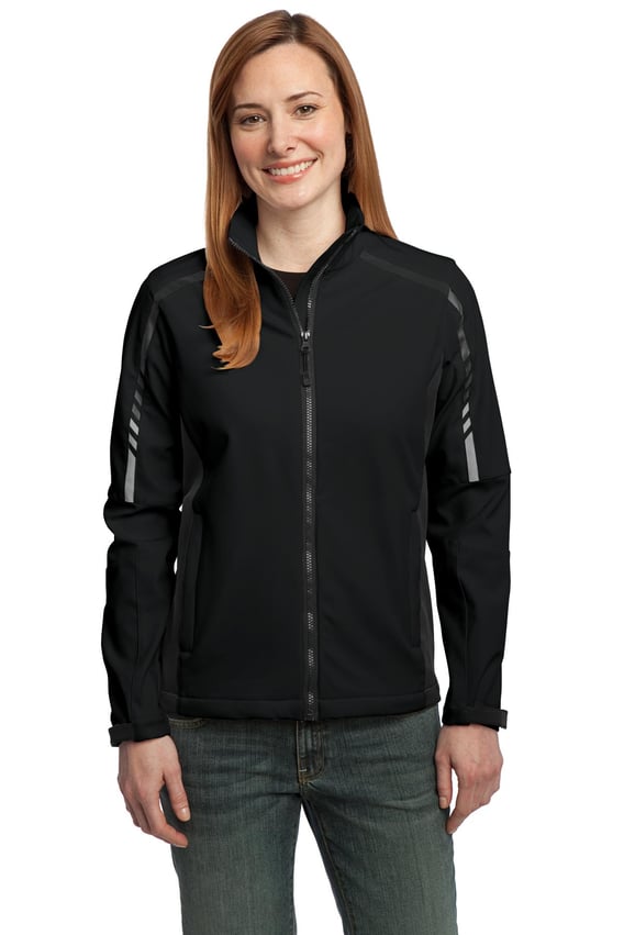 Front view of Ladies Embark Soft Shell Jacket