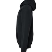 Side view of Softstyle® Youth Midweight Hooded Sweatshirt