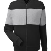 Front view of Anchor Fleece Colorblocked Bomber Jacket