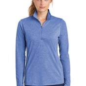 Front view of Women’s PosiCharge &reg; Tri-Blend Wicking 1/4-Zip Pullover