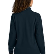 Back view of Women’s Textured Full-Zip Fleece Jacket