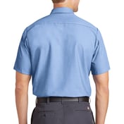 Back view of Short Sleeve Industrial Work Shirt